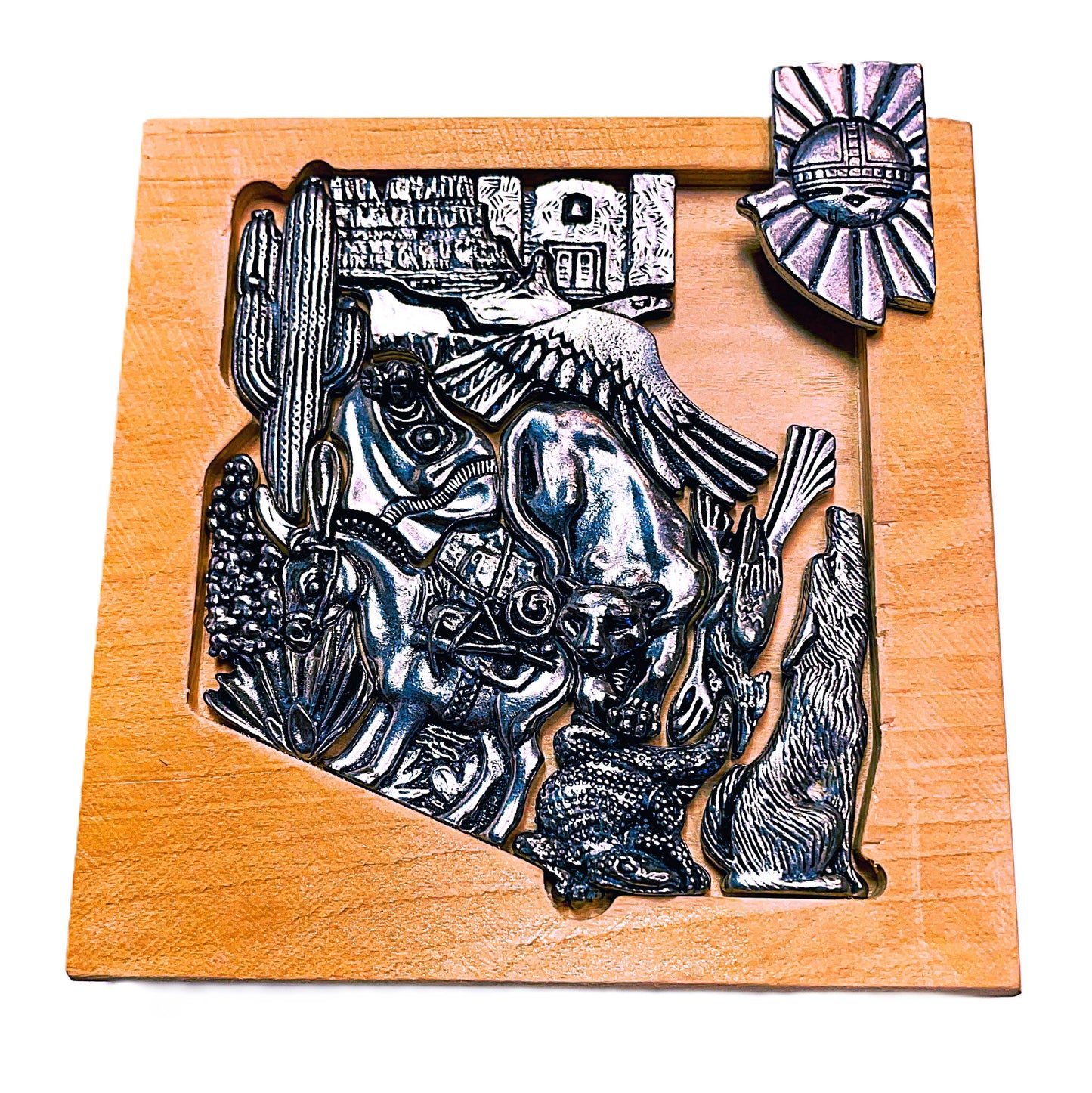 Arizona Puzzle - Pewter (actual mini puzzle)