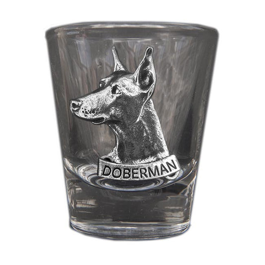 Doberman Shot Glass
