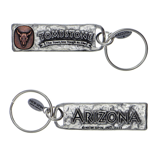Tombstone (The Town Too Tough To Die) Petroglyph Key Chain
