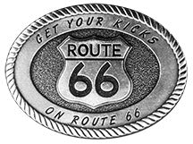 Get Your Kicks Belt Buckle