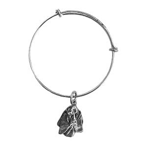 Basset Hound Bangle Charm Bracelet