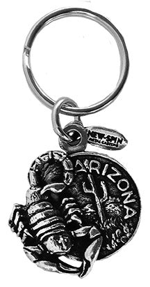 Round Arizona With Scorpion Key Chain
