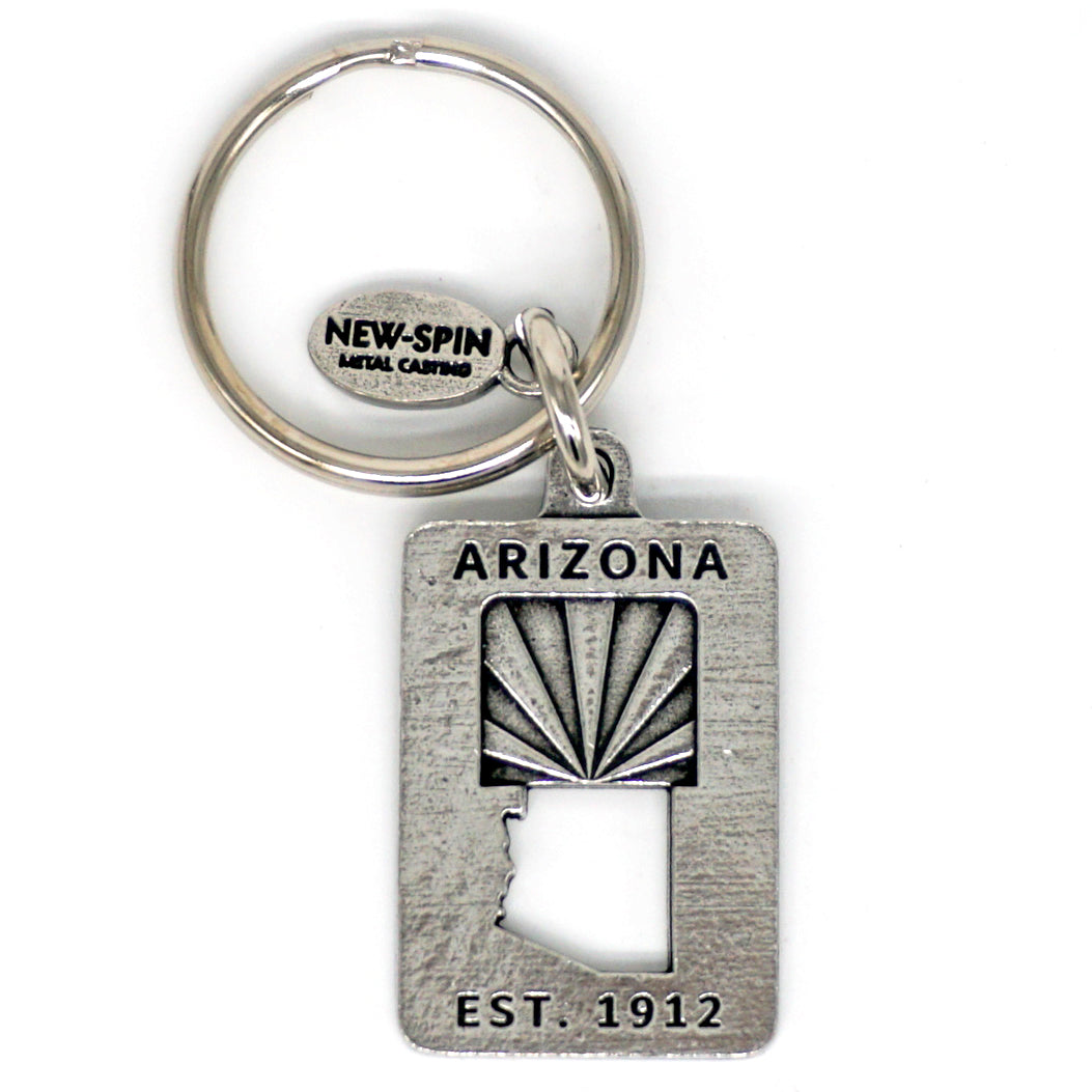 Rectangular Arizona Keychain
