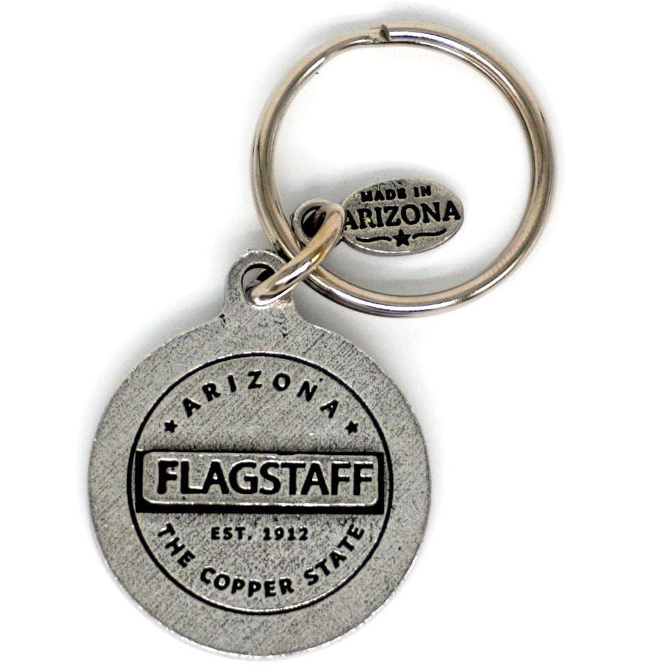 Customizable Arizona Keychain with Copper Rattle Snake Icon - 12 Options!