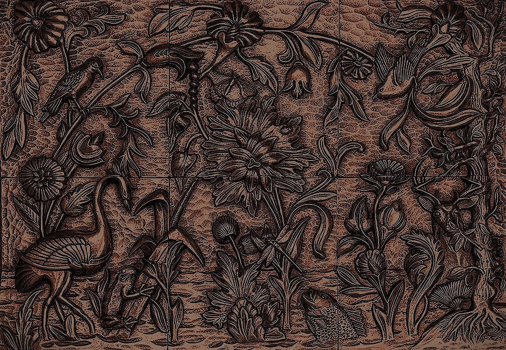 Nature Mural in Oil Rubbed Bronze
