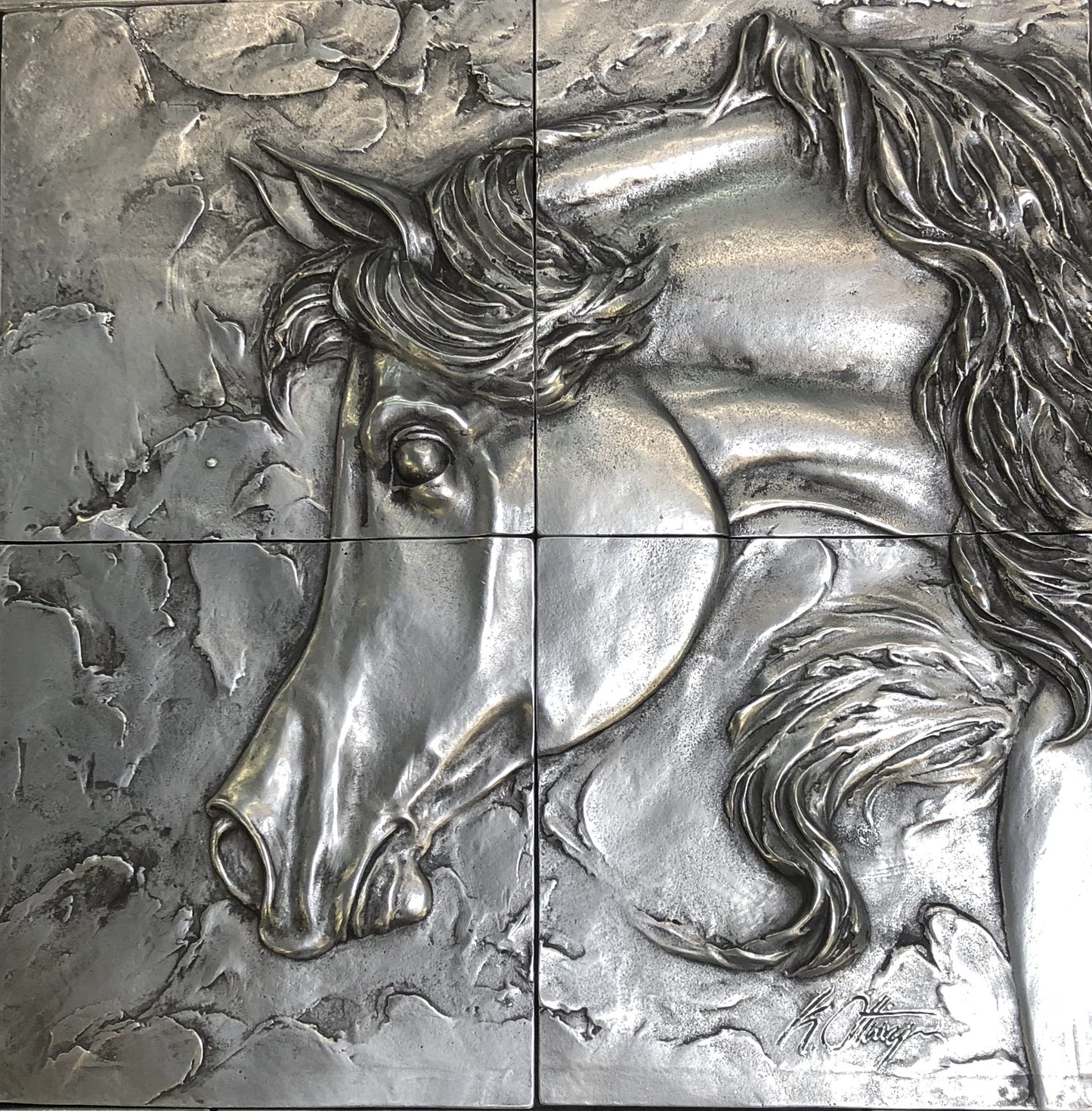 Stallion Mural in Alloy 55
