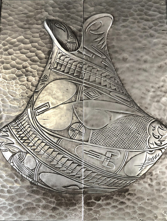 Small Pueblo Pottery Mural in Alloy 55