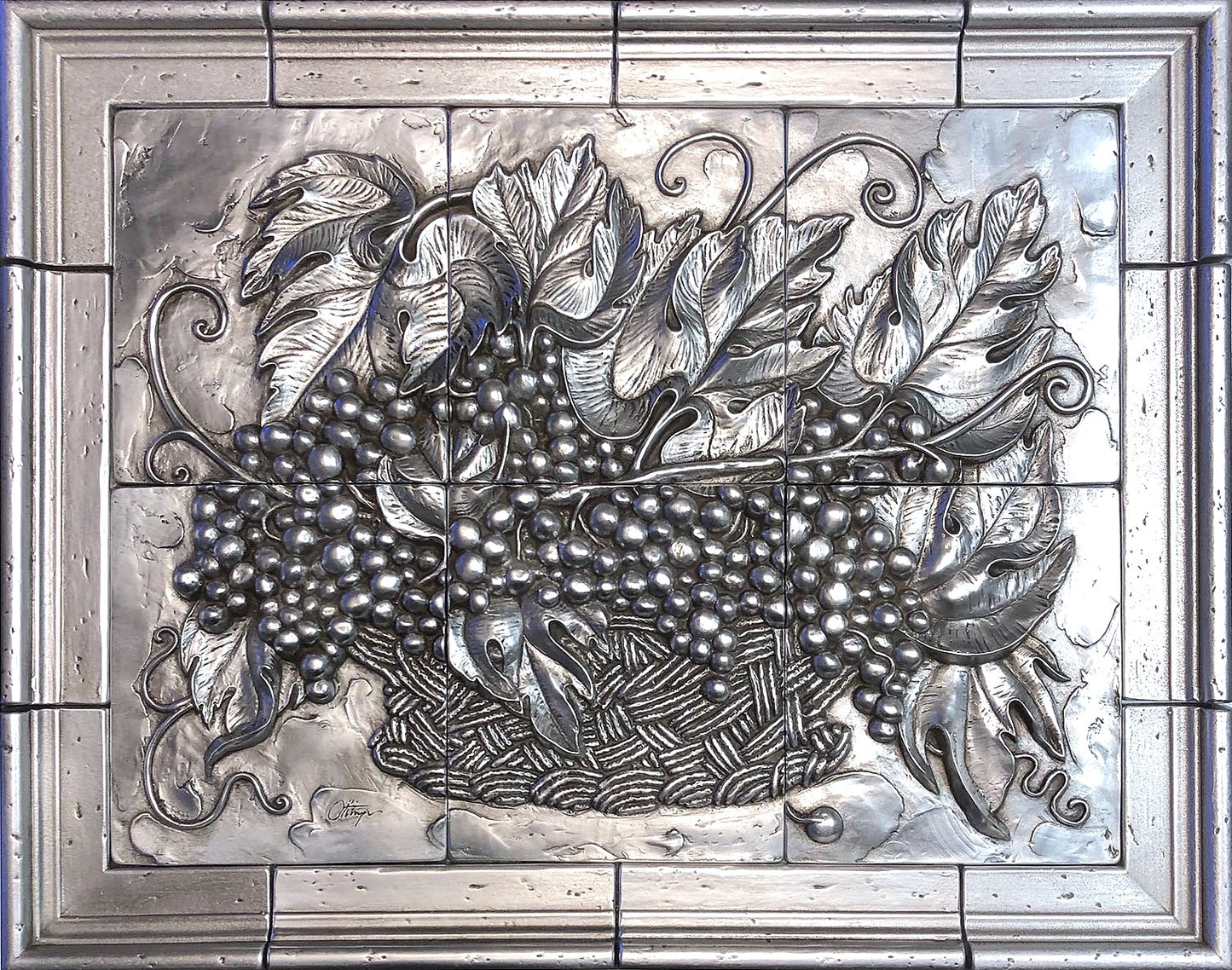 Grape Vines Mural in Alloy 55