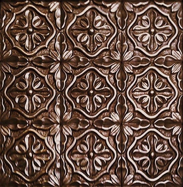 Metalavera Mural in Oil Rubbed Bronze