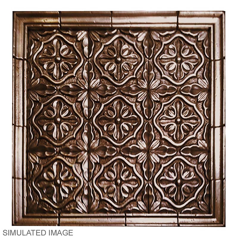 Metalavera Mural in Oil Rubbed Bronze
