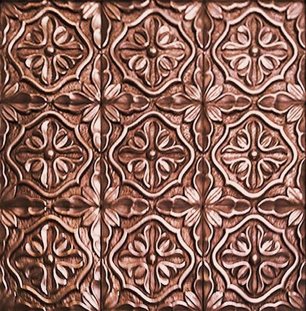 Metalavera Mural in Red Bronze