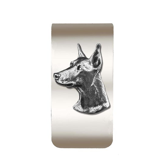 Doberman Money Clip