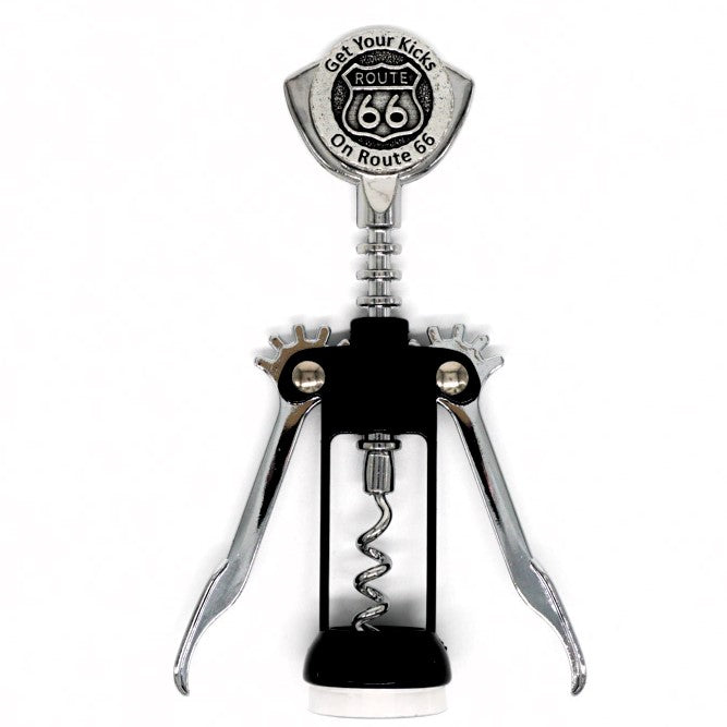 Route 66 Get Your Kicks Corkscrew Bottle Opener