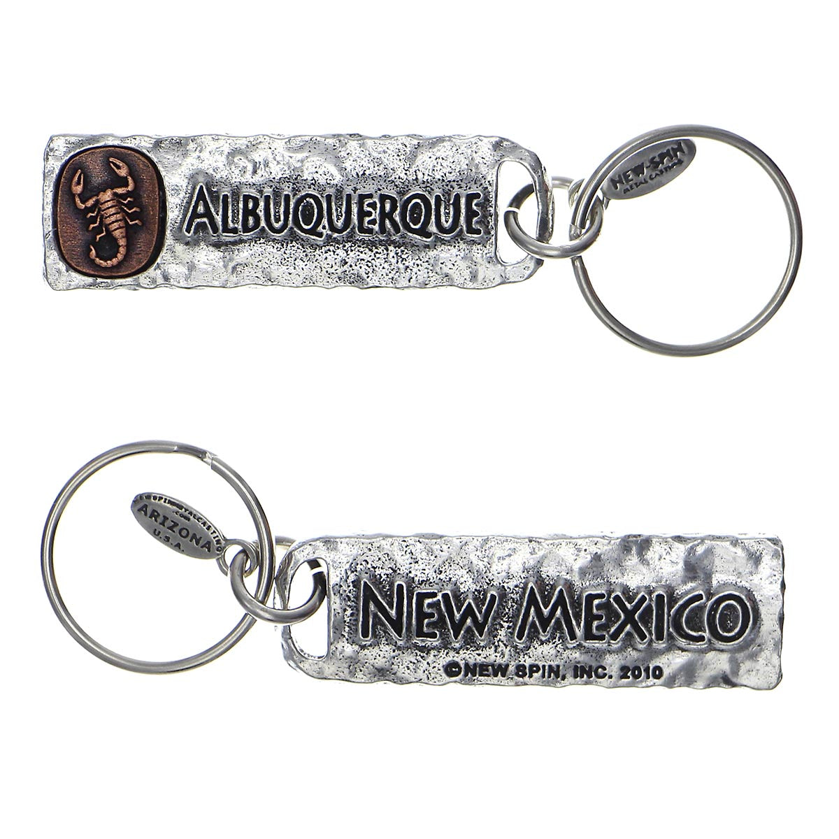 Albuquerque New Mexico Petroglyph Key Chain Copper Insert