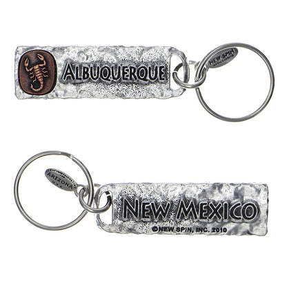 Albuquerque New Mexico Petroglyph Key Chain Copper Insert