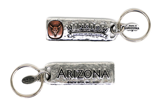 Winslow Standin On The Corner Petroglyph Key Chain