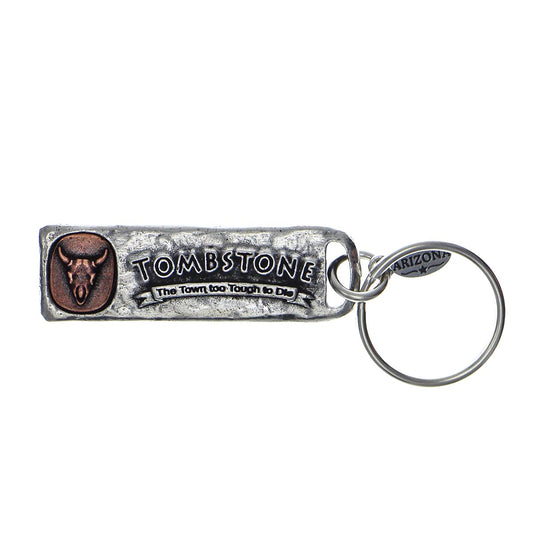 Tombstone (The Town Too Tough To Die) Petroglyph Key Chain