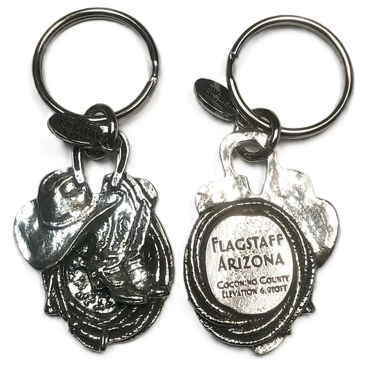 Flagstaff Western Key Chain