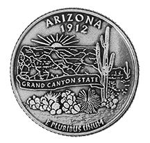 Arizona State Coin Magnet