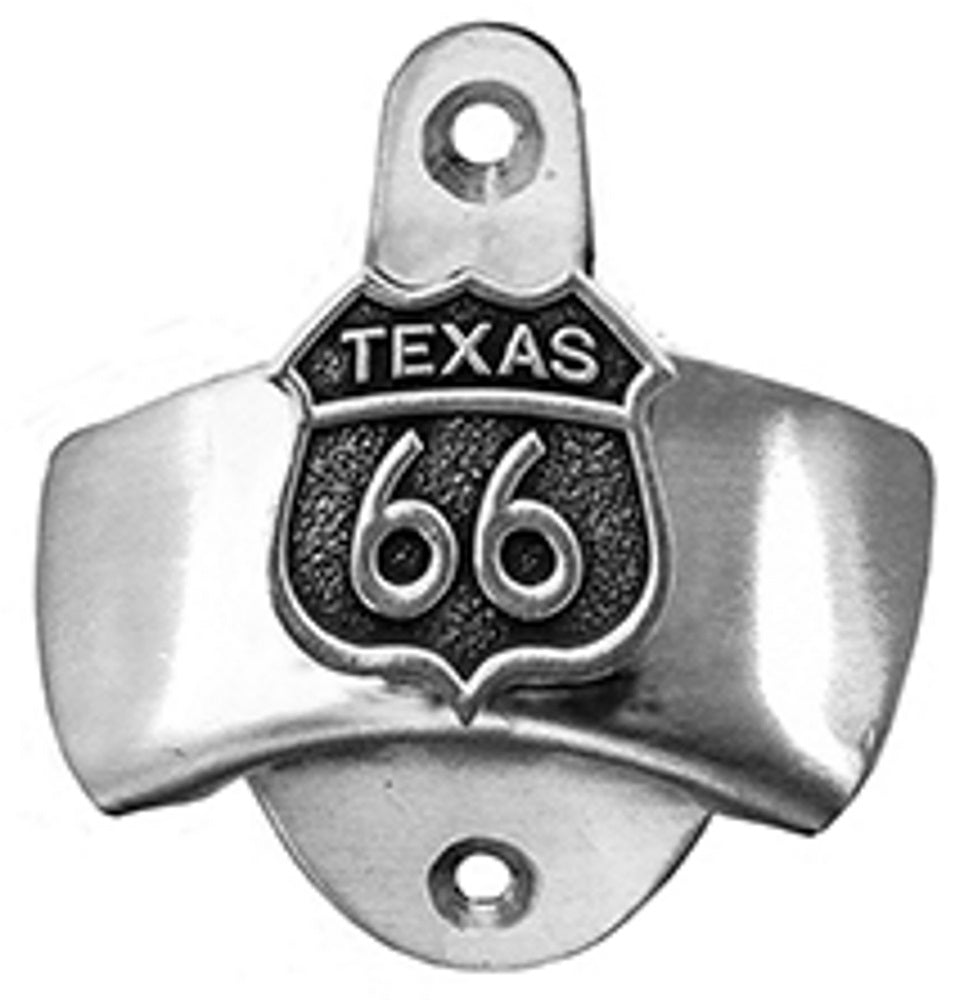 Route 66 Texas Wall Mount Bottle Opener