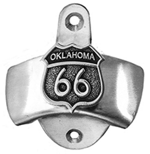 Route 66 Oklahoma Wall Mount Bottle Opener