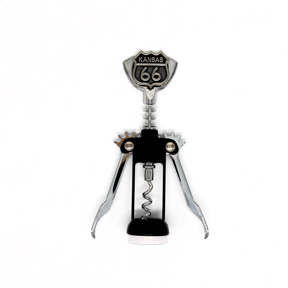 Route 66 Kansas Corkscrew Bottle Opener