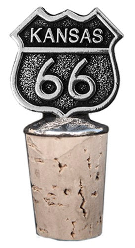 Route 66 Kansas Bottle Stopper