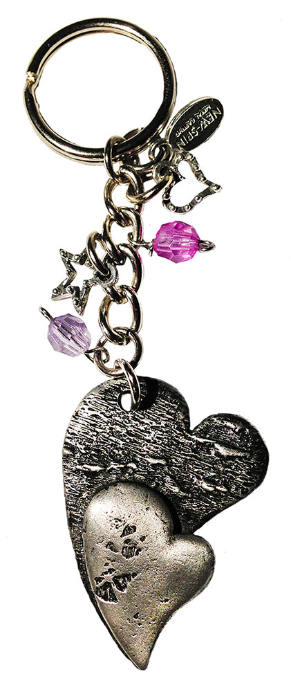 Whimsical Heart Keychain 6