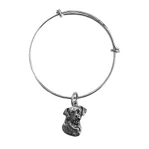 Rottweiler Bangle Charm Bracelet