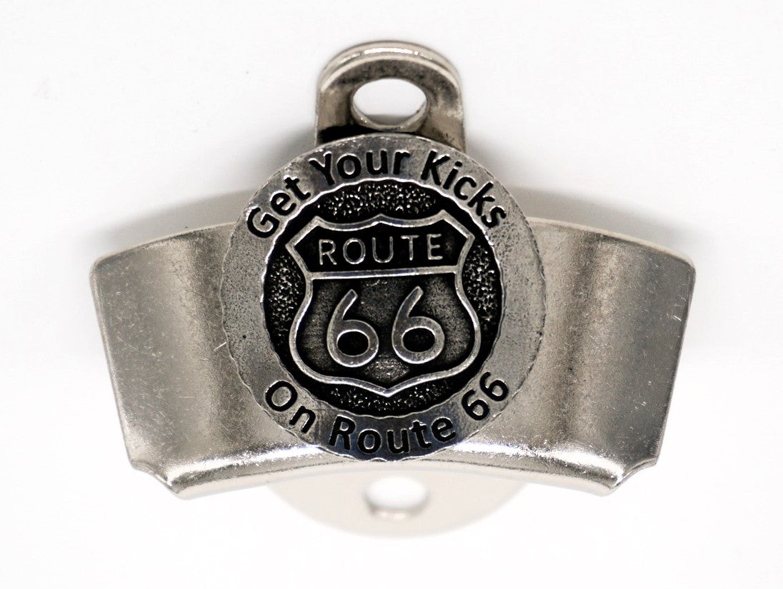 Route 66 Get Your Kicks Wall Mount Bottle Opener