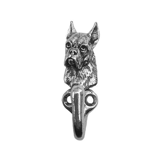 Antique Pewter Boxer Leash Hook