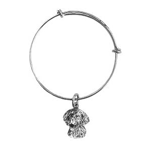 Golden Retriever Bangle Charm Bracelet