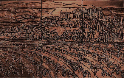 Vineyard Mural in Oil Rubbed Bronze