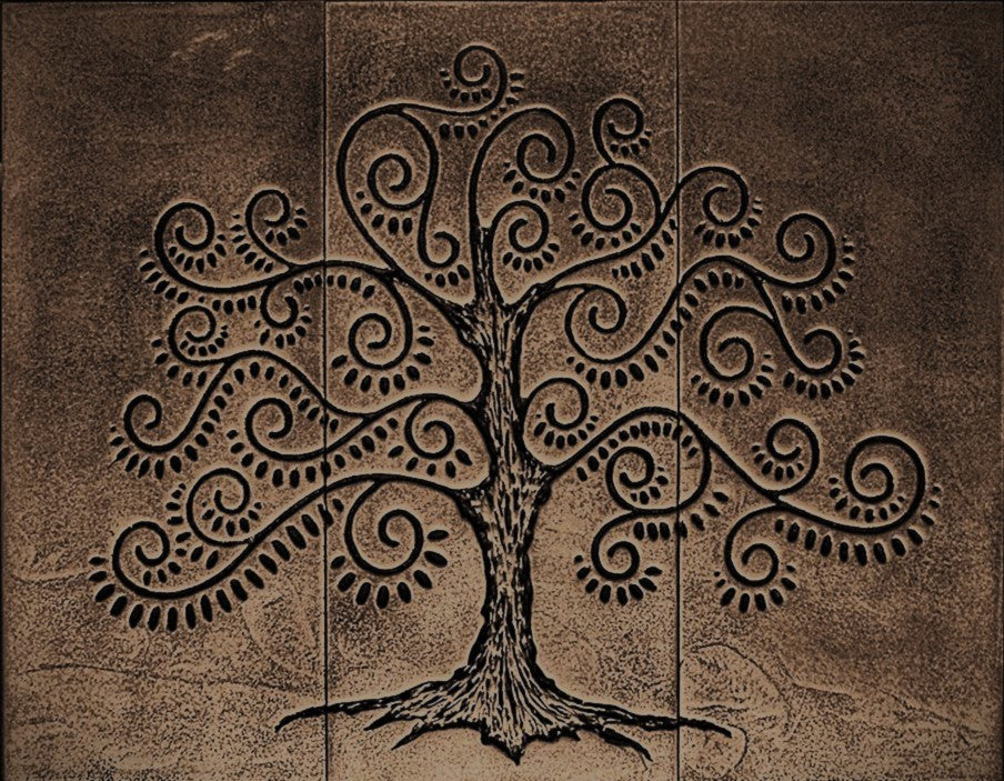 Tree of Life Mural in Oil Rubbed Bronze