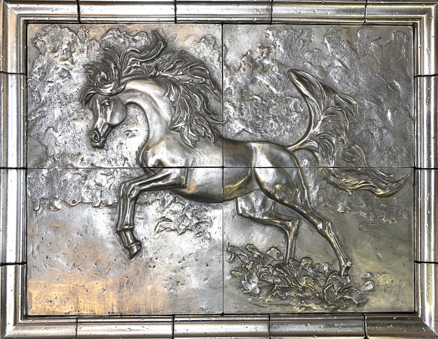 Arabian Horse Mural in Alloy 55