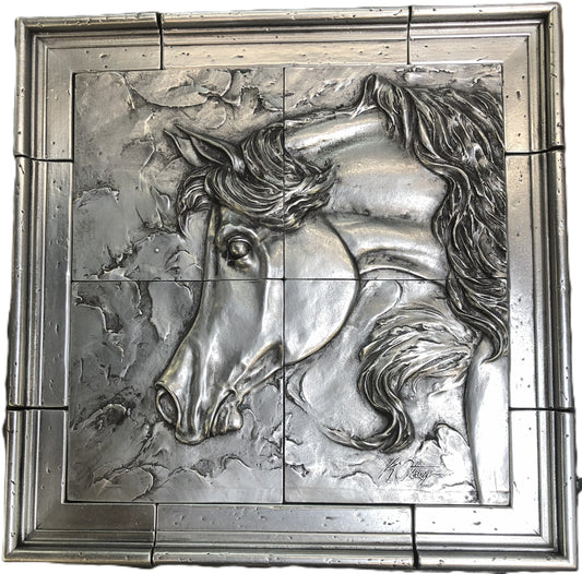 Stallion Mural in Alloy 55