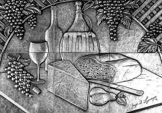 Tuscan Winery Mural in Alloy 55