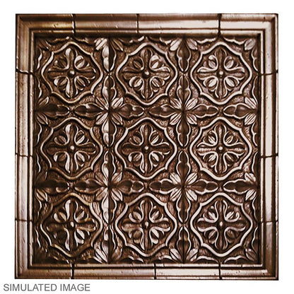 Metalavera Mural in Oil Rubbed Bronze