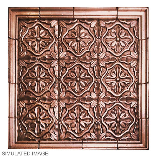 Metalavera Mural in Red Bronze