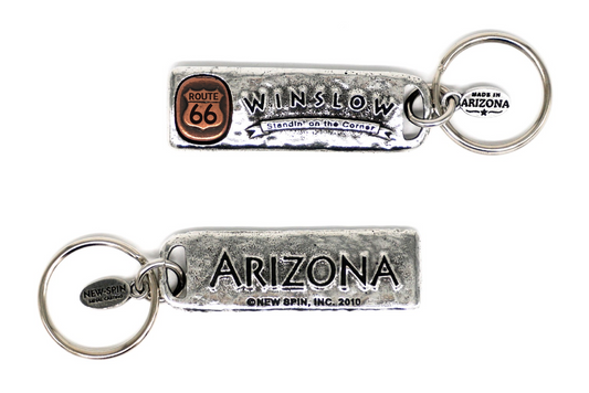 Winslow Route 66 Petroglyph Key Chain